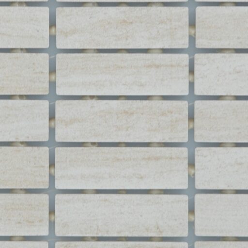 1" x 3" Articulo Editorial White Mosaic Tile Rectangle Straight Joint Matte