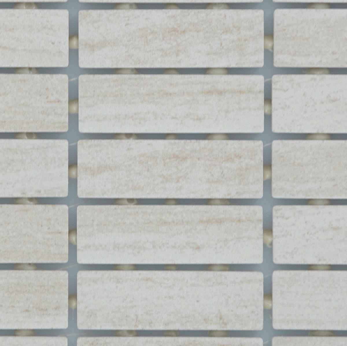 1" x 3" Articulo Editorial White Mosaic Tile Rectangle Straight Joint Matte