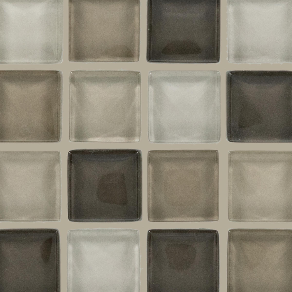 1" x 1" Color Wave Mosaic Cashmere Mosaic Tile Rectangle Straight Joint Glass