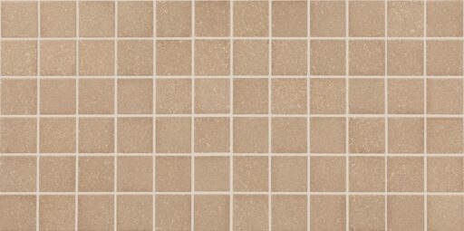 2" x 2" Keystones Mottled Medium Brown Mosaic Tile Rectangle Straight Joint Matte