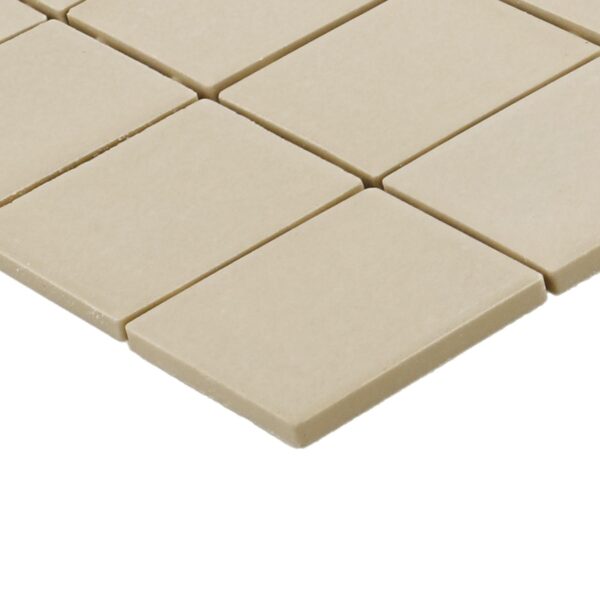 2" x 2" Keystones Urban Putty Mosaic Tile Rectangle Straight Joint Matte - Image 3
