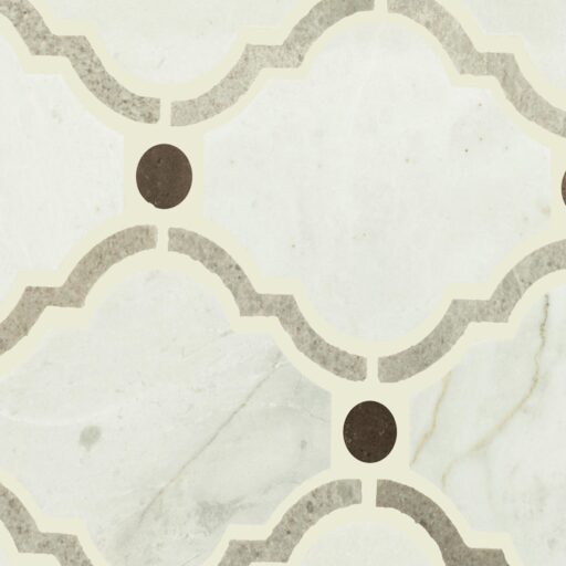 12" x 14" Decorative Accents Stormy Mist Blend D Mosaic Natural Stone Tile Rectangle Baroque Polished
