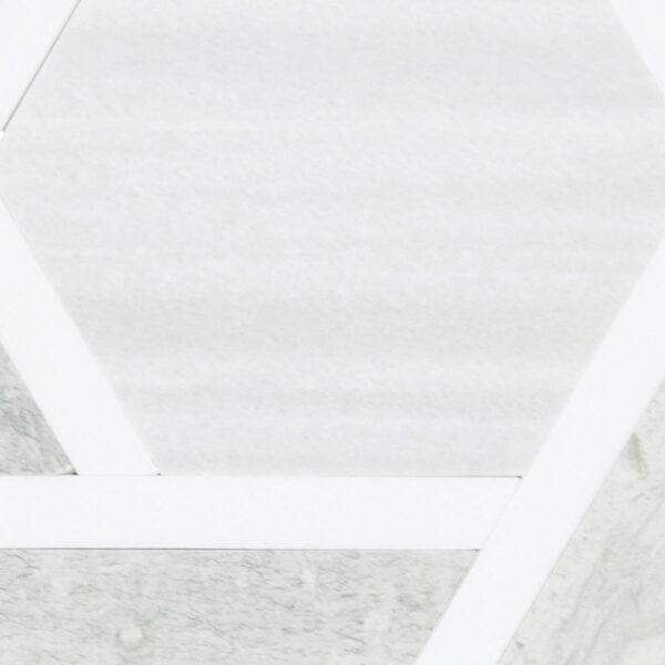 10.25" x 11.44" Fonte Nautical Grey Blend Mosaic Natural Stone Tile Rectangle Rotating Hexagon Honed - Image 3