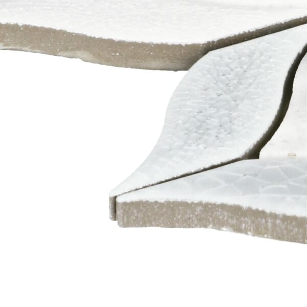 8.25" x 10.38" Fonte Nautical Grey Blend Mosaic Natural Stone Tile Rectangle Double Leaf Mix - Image 3