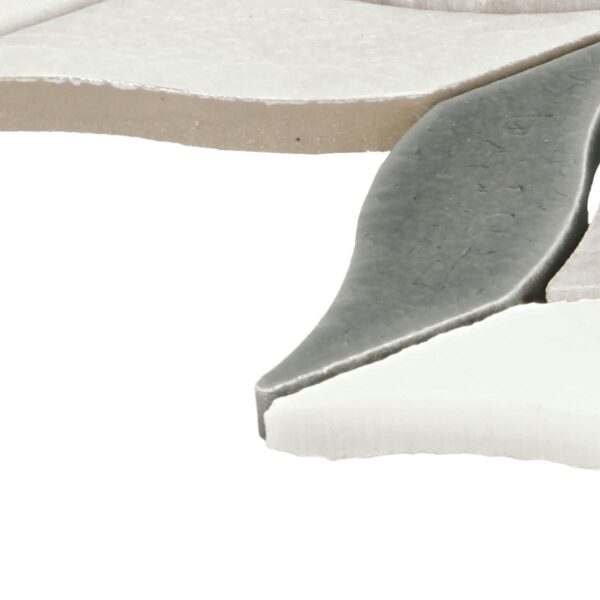 8.25" x 10.38" Fonte Heather Hrb Bld Mosaic Natural Stone Tile Rectangle Double Leaf Mix - Image 2