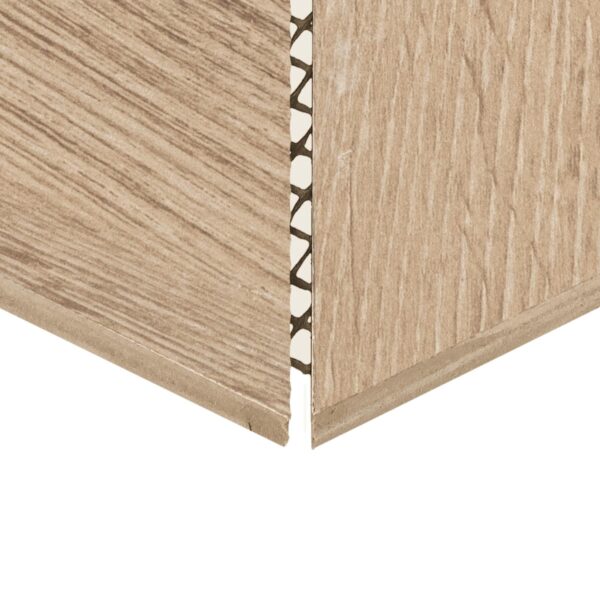 11.5" x 11.5" Emerson Wood Butter Pecan Mosaic Tile Rectangle 3D Cube Matte - Image 2