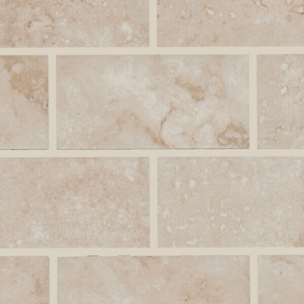 2" x 4" Esta Villa Garden White Mosaic Tile Rectangle Brick Joint Matte - Image 3