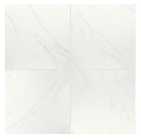 24" x 24" Florentine Carrara Floor Tile Square Matte