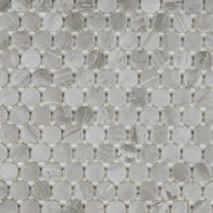 1" x 1" Famed Fortune Mosaic Tile Rectangle Penny Rounds Matte