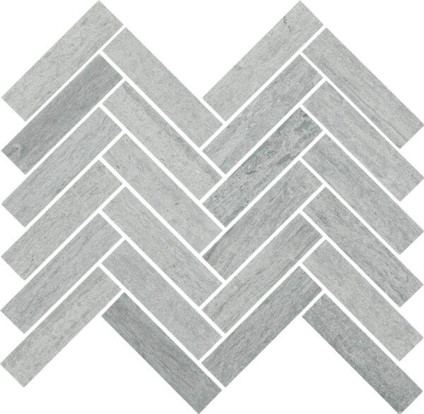 7.32" x 11.34" Fonte Heather Harbor Mosaic Natural Stone Tile Rectangle Herringbone Honed - Image 6