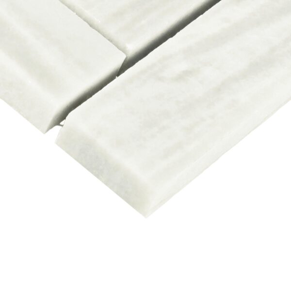 7.32" x 11.34" Fonte Nautical Grey Mosaic Natural Stone Tile Rectangle Herringbone Honed - Image 3