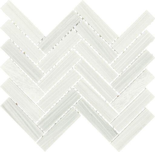 7.32" x 11.34" Fonte Nautical Grey Mosaic Natural Stone Tile Rectangle Herringbone Honed