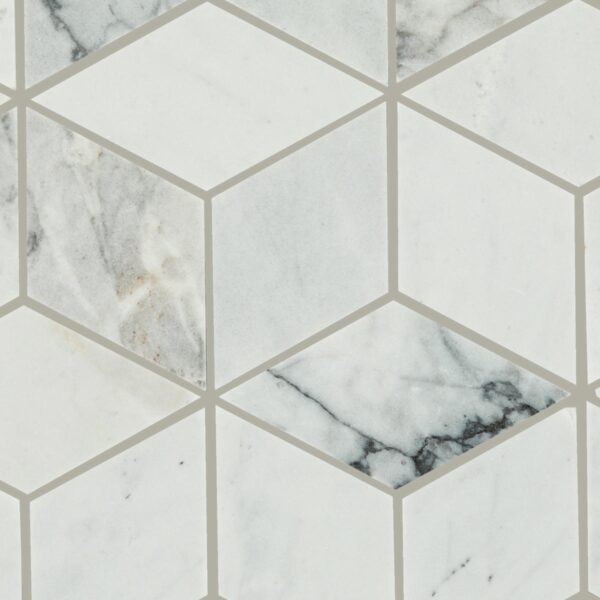 11" x 13" Sublimity Cirrus Storm Mosaic Natural Stone Tile Rectangle Cubist Honed - Image 4