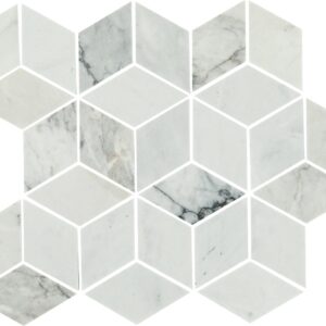 11" x 13" Sublimity Cirrus Storm Mosaic Natural Stone Tile Rectangle Cubist Honed