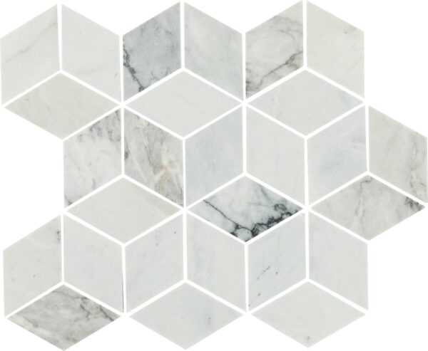 11" x 13" Sublimity Cirrus Storm Mosaic Natural Stone Tile Rectangle Cubist Honed