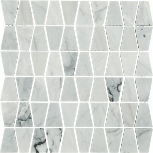 11" x 11" Sublimity Cirrus Storm Mosaic Natural Stone Tile Rectangle Trapezoid Honed