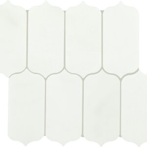 11" x 13" Marble Natural Stone Empyrean Ice Mosaic Natural Stone Tile Rectangle Ingot Polished