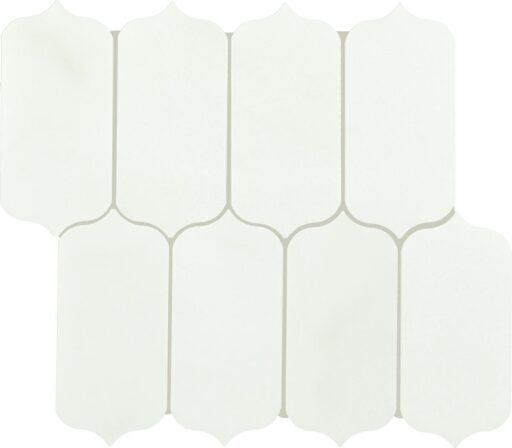 11" x 13" Marble Natural Stone Empyrean Ice Mosaic Natural Stone Tile Rectangle Ingot Polished