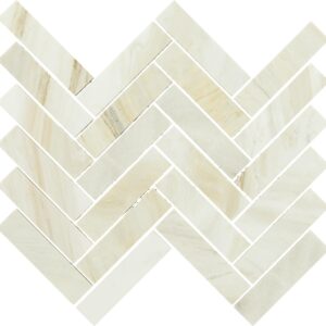 11" x 12" Sublimity Namaste Mosaic Natural Stone Tile Square Herringbone Honed