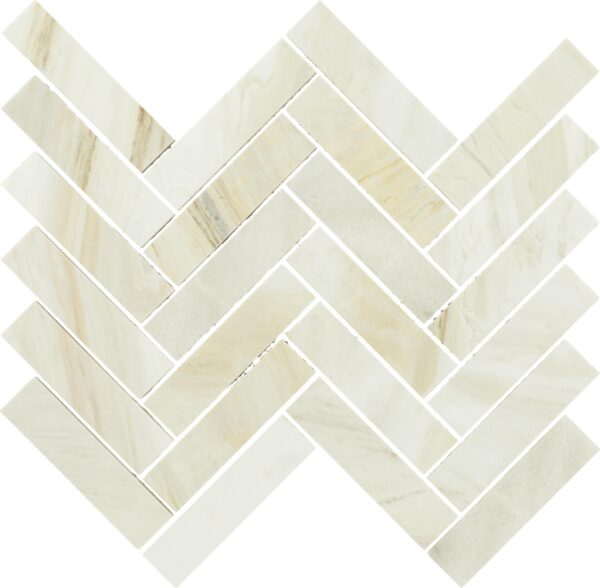 11" x 12" Sublimity Namaste Mosaic Natural Stone Tile Square Herringbone Honed