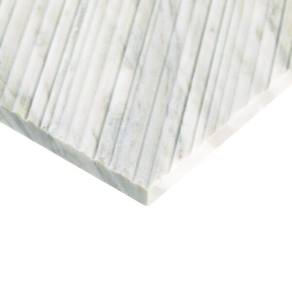 12" x 12" Pietra Divina Calacatta Dolomiti Mosaic Natural Stone Tile Square Bamboo Honed - Image 6