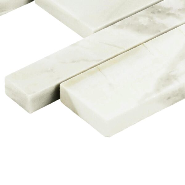 11" x 11" Sublimity Namaste Mosaic Natural Stone Tile Square Random Linear Honed - Image 2