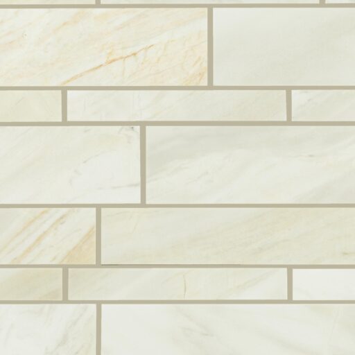 11" x 11" Sublimity Namaste Mosaic Natural Stone Tile Square Random Linear Honed