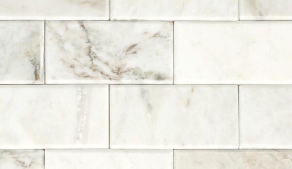 11" x 11" SimplyStick Mosaix Daphne White and glass Blend Mosaic Natural Stone Tile Rectangle Brick Joint Mix