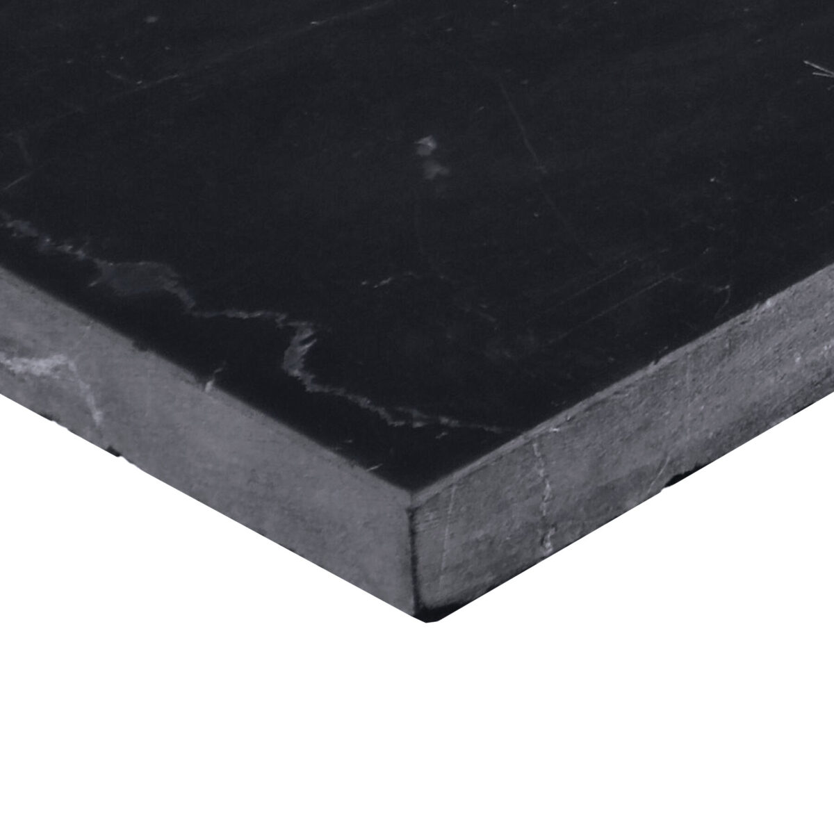13.31" x 13.38" Pietra Divina Nero Marquina Mosaic Natural Stone Tile Rectangle Framework Honed - Image 2