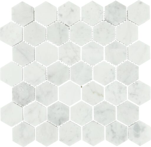 0" x 6" Marble Natural Stone Marble Blk/Wht Mosaic Natural Stone Tile Rectangle Hexagon Polished
