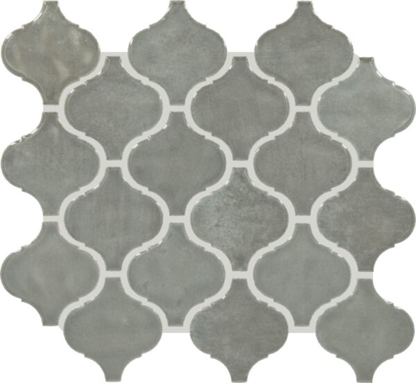 3" x 3" Mesmerist Charm Mosaic Tile Arabesque Arabesque Glossy - Image 4