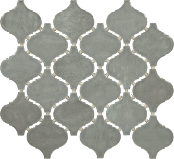 3" x 3" Mesmerist Charm Mosaic Tile Arabesque Arabesque Glossy