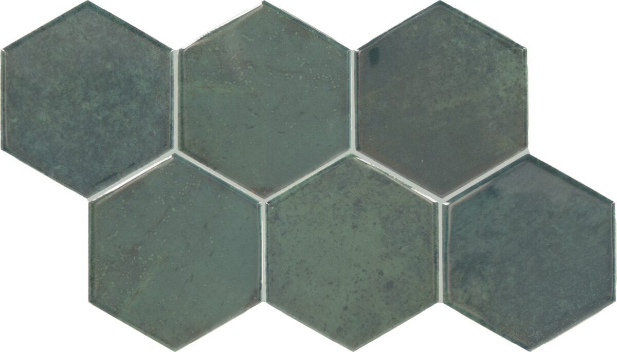 4" x 4" Mesmerist Allure Wall Tile Hexagon Glossy - Image 3