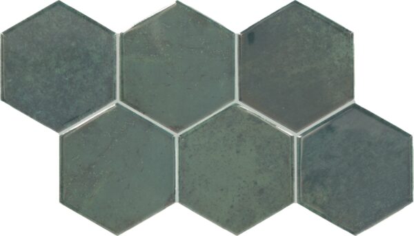 4" x 4" Mesmerist Allure Wall Tile Hexagon Glossy - Image 3