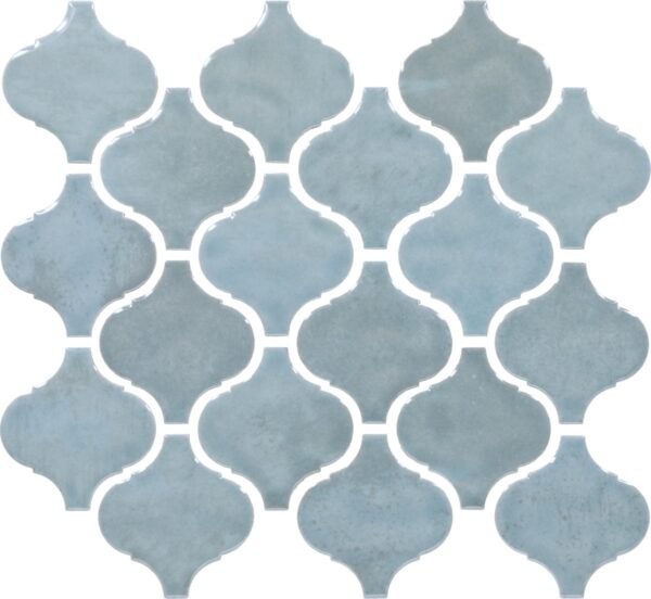3" x 3" Mesmerist Whimsy Mosaic Tile Arabesque Arabesque Glossy - Image 6