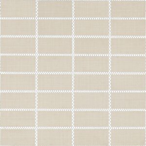1" x 3" Fabric Art Modern Textile Beige Mosaic Tile Rectangle Straight Joint Matte