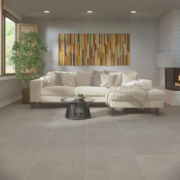 24" x 24" Portfolio Ash Grey Floor Tile Square Matte - Image 5