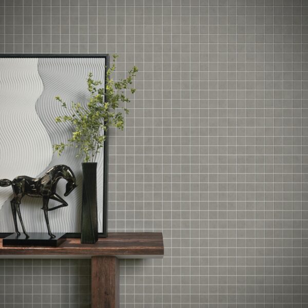 2" x 2" Portfolio Ash Grey Mosaic Tile Rectangle Straight Joint Matte - Image 4