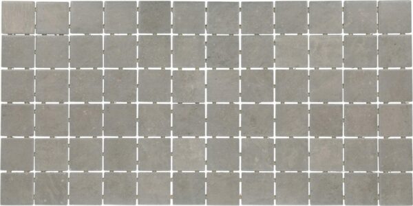 2" x 2" Portfolio Ash Grey Mosaic Tile Rectangle Straight Joint Matte