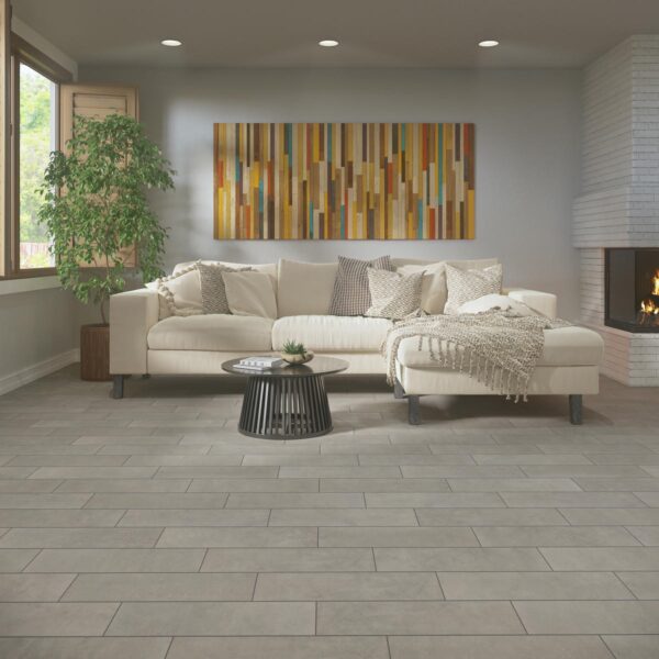 6" x 24" Portfolio Ash Grey Floor Tile Rectangle Matte - Image 5
