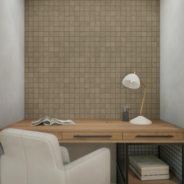 2" x 2" Portfolio Chocolate Mosaic Tile Rectangle Straight Joint Matte - Image 3