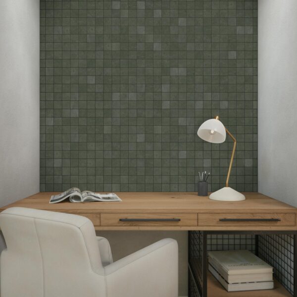 2" x 2" Portfolio Charcoal Mosaic Tile Rectangle Straight Joint Matte - Image 3