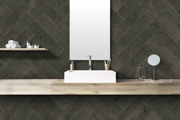 6" x 24" Portfolio Charcoal Floor Tile Rectangle Matte - Image 4