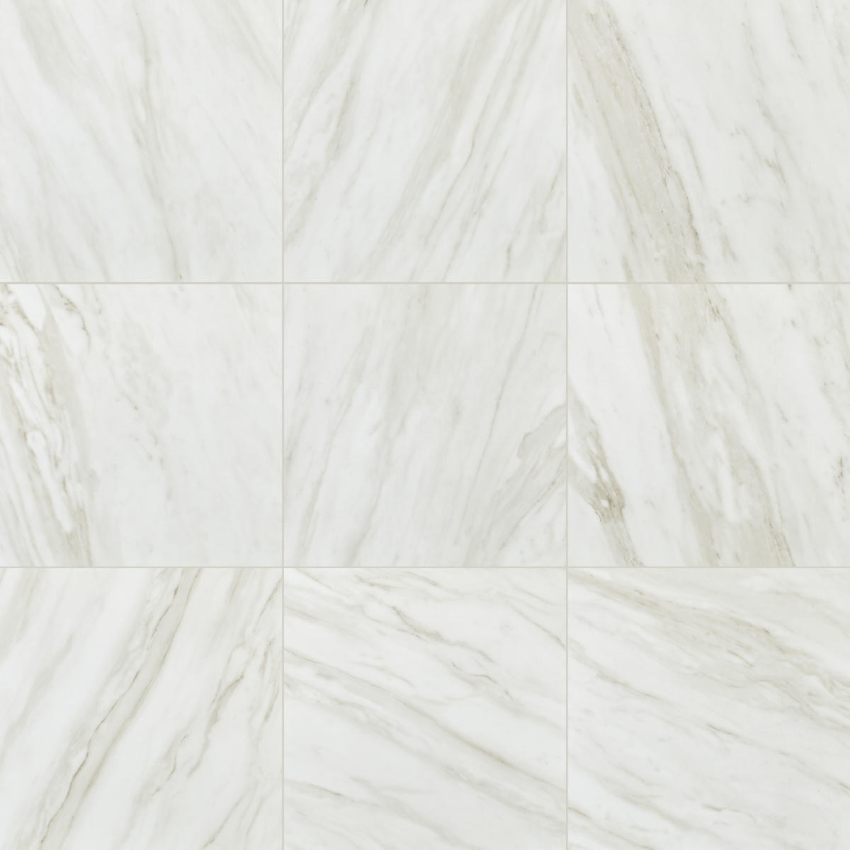 12" x 12" Perpetuo Timeless White Floor Tile Square Matte