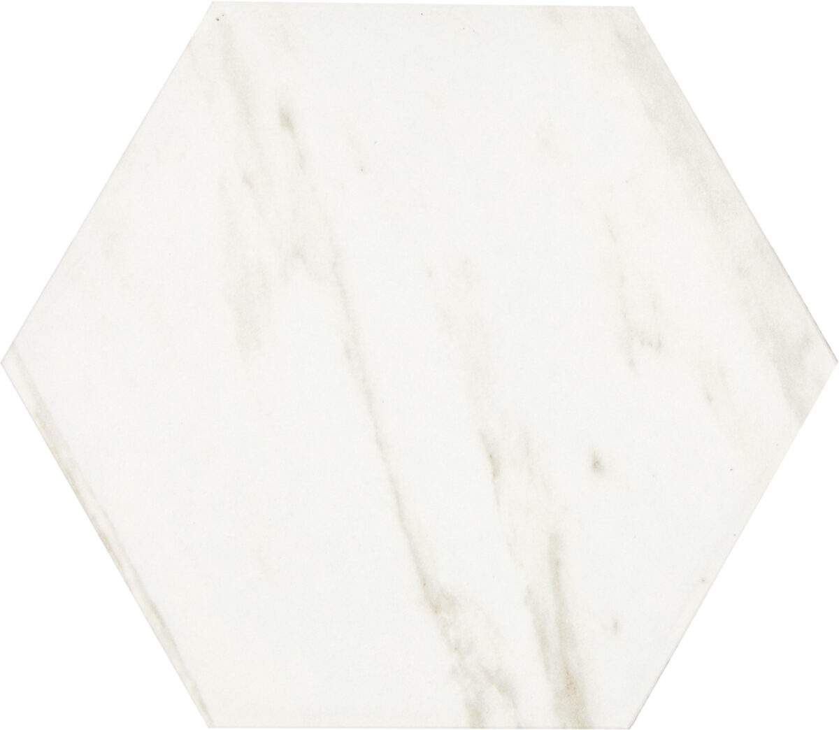 8" x 9" Perpetuo Timeless White Floor Tile Hexagon Matte - Image 4