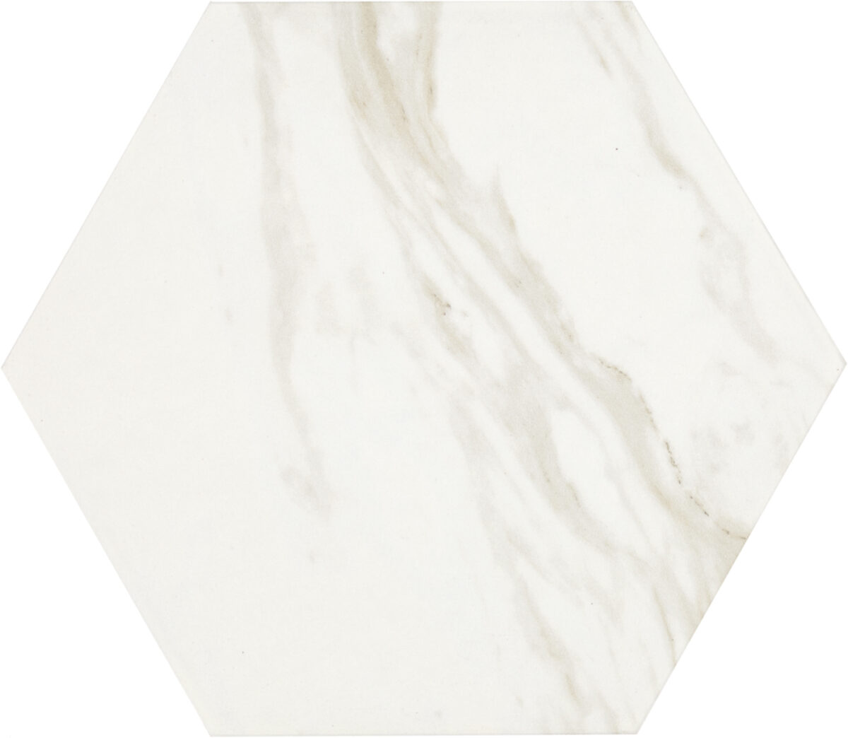 8" x 9" Perpetuo Timeless White Floor Tile Hexagon Matte - Image 6