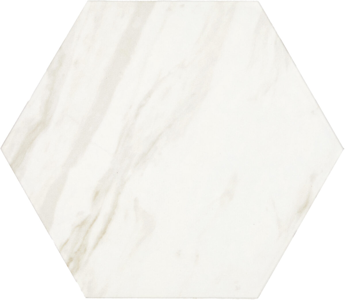 8" x 9" Perpetuo Timeless White Floor Tile Hexagon Matte - Image 7