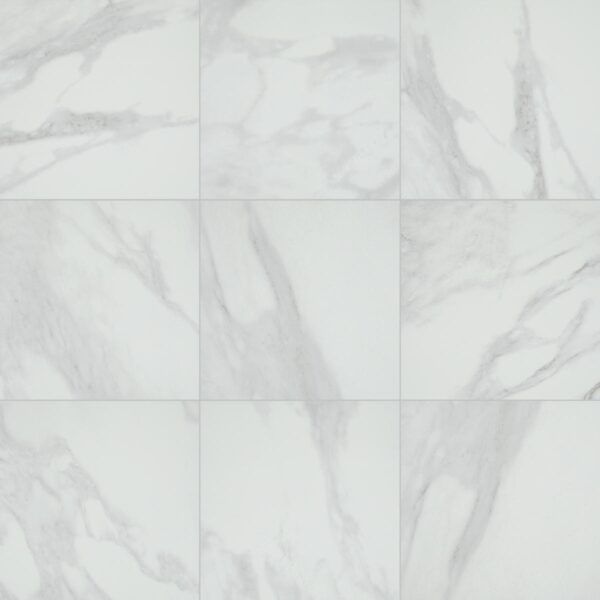 12" x 12" Perpetuo Brilliant White Floor Tile Square Polished