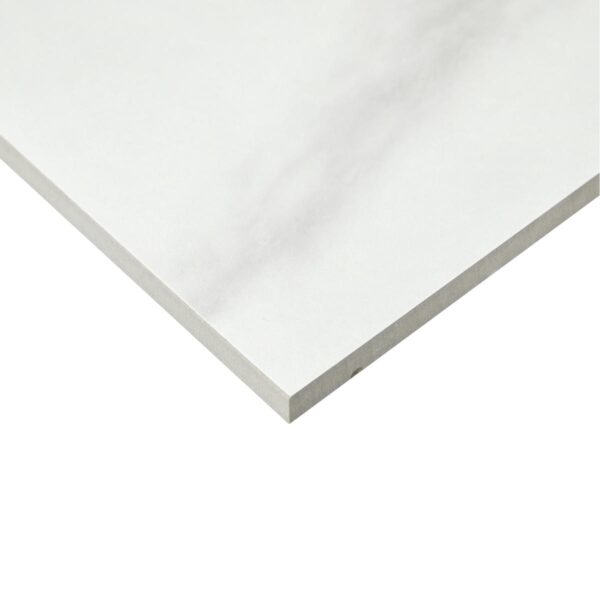 12" x 24" Perpetuo Brilliant White Floor Tile Rectangle Polished - Image 2