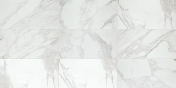 12" x 24" Perpetuo Brilliant White Floor Tile Rectangle Polished - Image 3